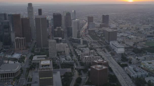 Voertuig Highway in Los Angeles — Stockvideo