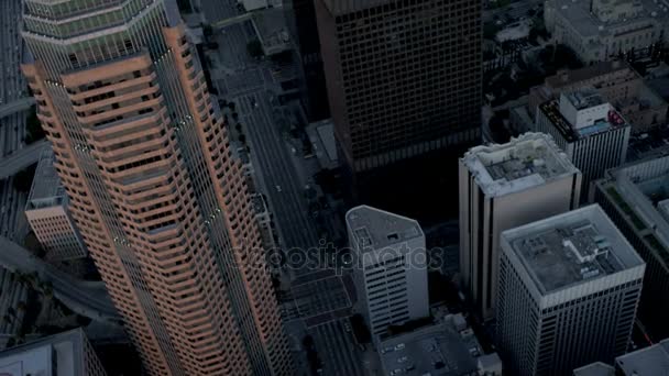Grattacieli per uffici urbani Los Angeles — Video Stock