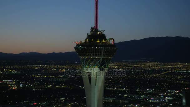 Stratosphärenturm, las vegas — Stockvideo