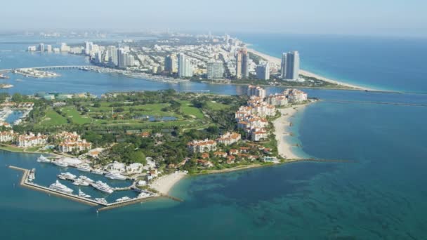 Lüks Fisher Island — Stok video