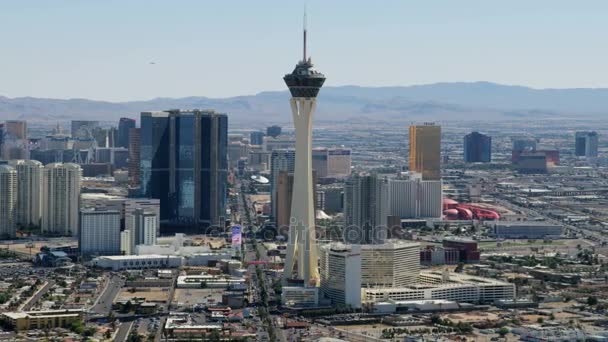 Stratosphere Tower, Las Vegas — Stok Video