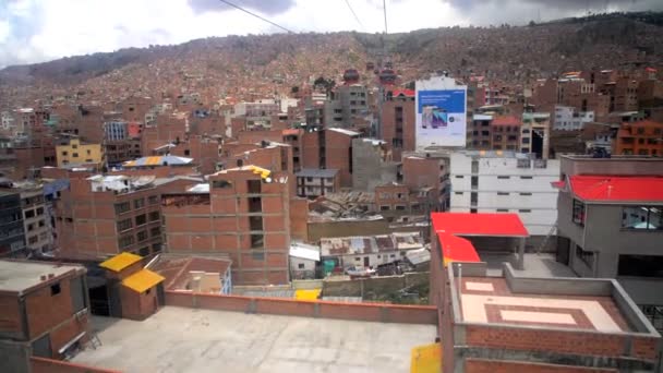La Paz domy a komerční budovy — Stock video