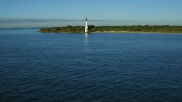 Východ slunce z Cape Florida Lighthouse — Stock video