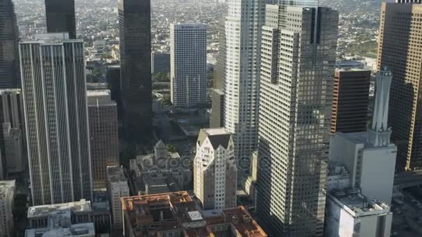 City office skyscrapers  Los Angeles — Stock Video