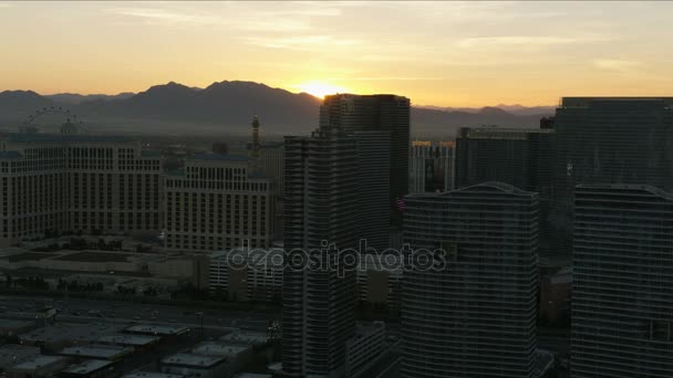 Iluminado Las Vegas, Nevada — Vídeo de Stock