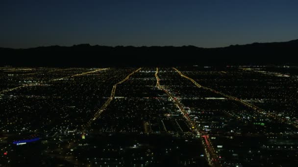 Comunidades iluminadas, Las Vegas — Vídeo de stock