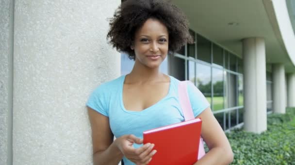 Cartella di lavoro dello studente — Video Stock