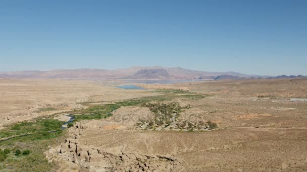 Desierto y río, Nevada — Vídeo de stock