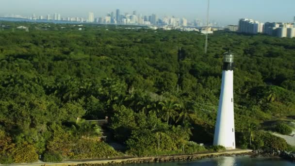 Wschód od Cape Florida Lighthouse — Wideo stockowe