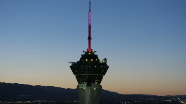 Stratosphere kule, Las Vegas — Stok video