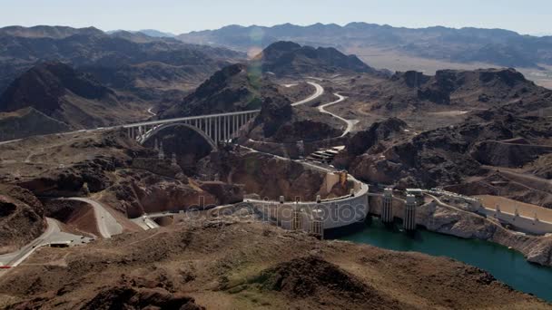 Hoover Dam na nas 93 turystycznym — Wideo stockowe