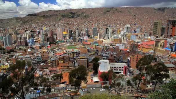 La Paz Altiplano Downtown — Stockvideo