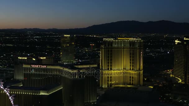Işıklı Las Vegas Strip — Stok video