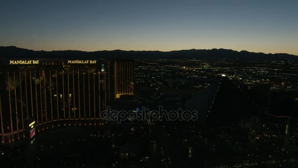 Beleuchteter Streifen las vegas — Stockvideo