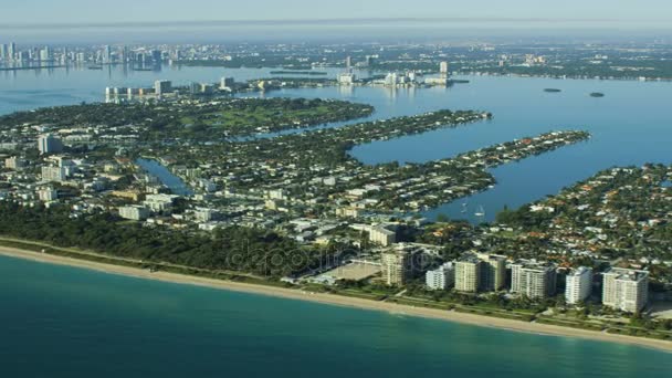 Sonnenaufgang der Biscayne Bay, Miami — Stockvideo