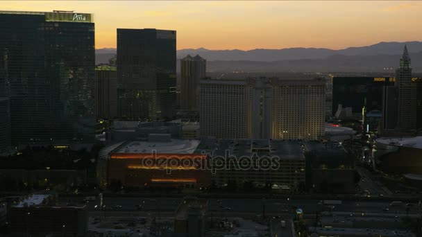 Iluminado Las Vegas, Nevada — Vídeo de Stock