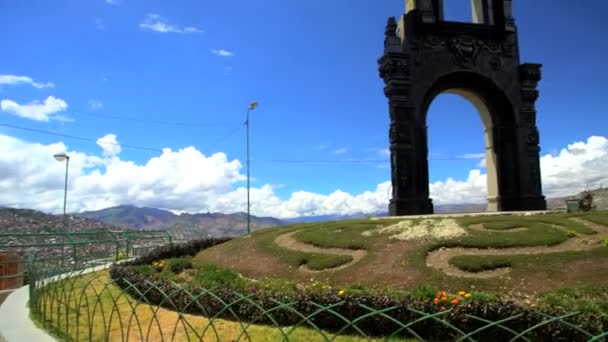 Mirador Killi Killi monument, La Paz — Stock Video