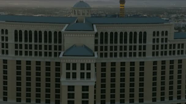Hotel Bellagio iluminado — Vídeo de stock