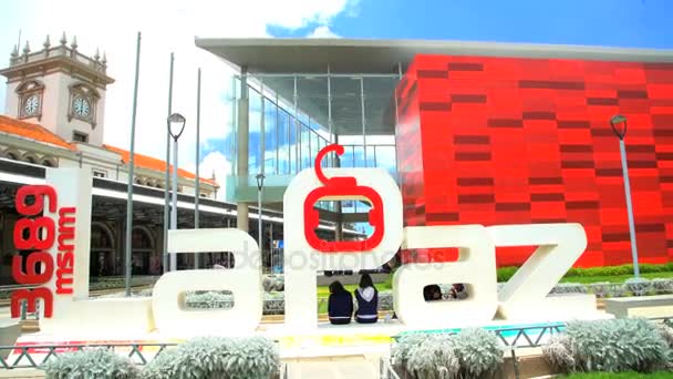 La Paz sign in the Park — Stock Video