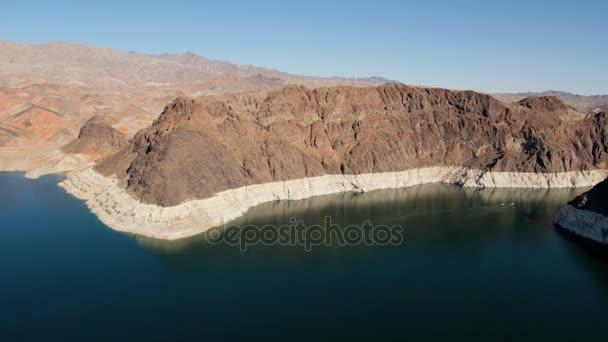 Lake Mead Reservoir the Colorado River — Stock Video