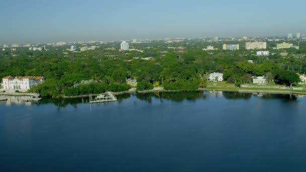 Жилая недвижимость в Biscayne Bay — стоковое видео