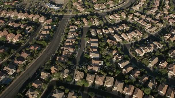 Residentiële commuter huizen, Nevada — Stockvideo