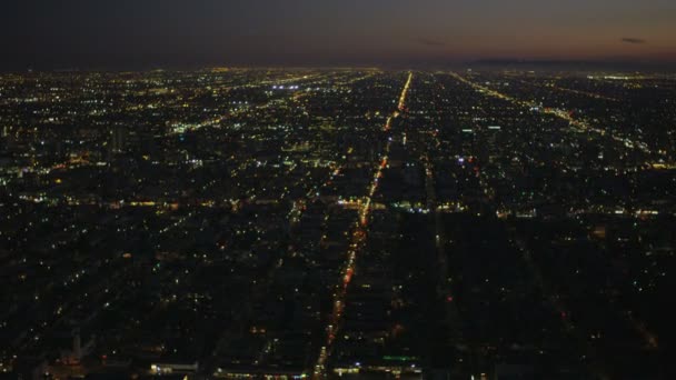 Fordonstrafiken i Los Angeles — Stockvideo