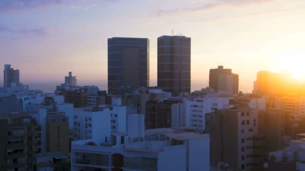 Vista de paisaje urbano de, Lima Perú — Vídeos de Stock