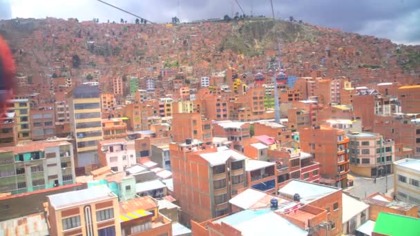 Casas y edificios comerciales de La Paz — Vídeos de Stock