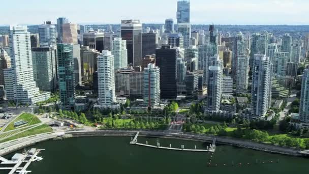 Vancouver Stadthafen — Stockvideo