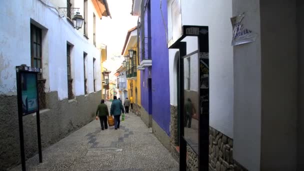 Városi lakó kerületi Bolívia — Stock videók