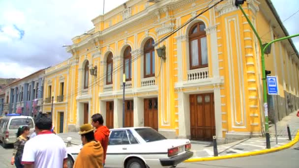 Oude Boliviaanse muziektheater — Stockvideo