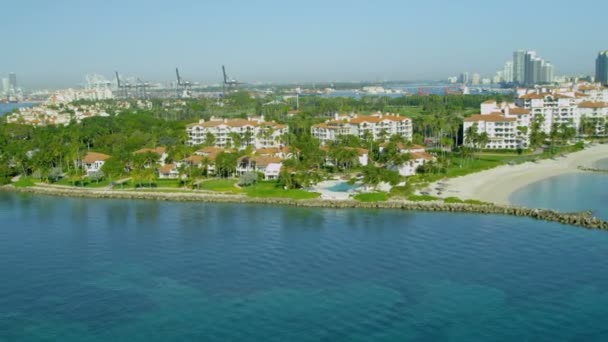 Fisher Island Waterfront – Stock-video