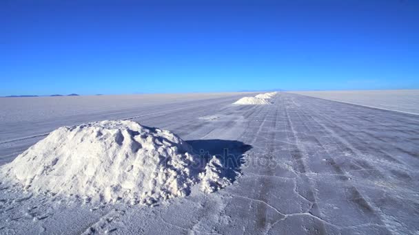 Boliviaanse zoutvlakten — Stockvideo