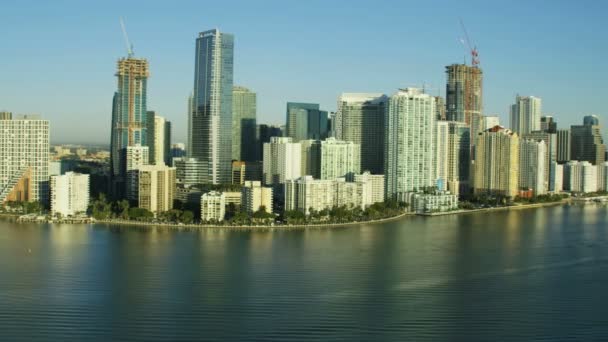 Sonnenaufgang der Innenstadt von Miami — Stockvideo