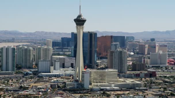 Stratosphere Tower, Las Vegas — Stok Video