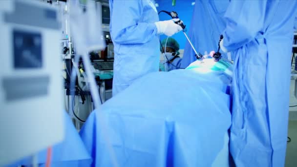 Laparoscopy surgical operation — Stock Video