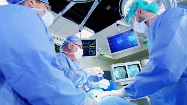 Surgical team performing Orthopaedic surgery — Stock Video