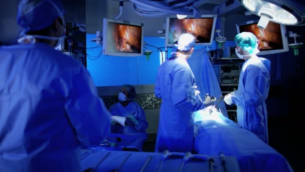 Specjalista treningu w Laparoskopia Chirurgia — Wideo stockowe