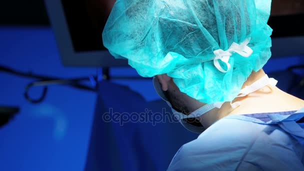 Zdravotnické školení laparoskopické operace — Stock video
