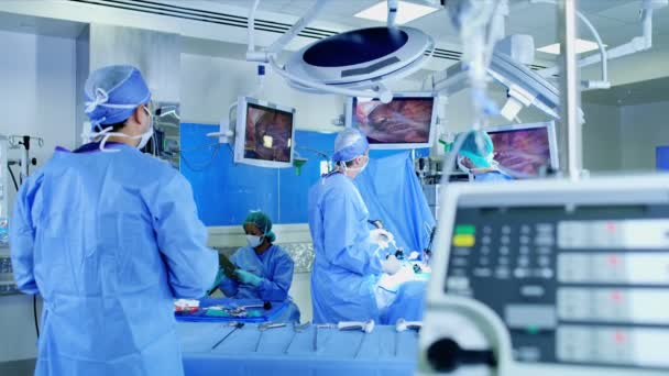 Hôpital chirurgical Opération médicale laparoscopique — Video