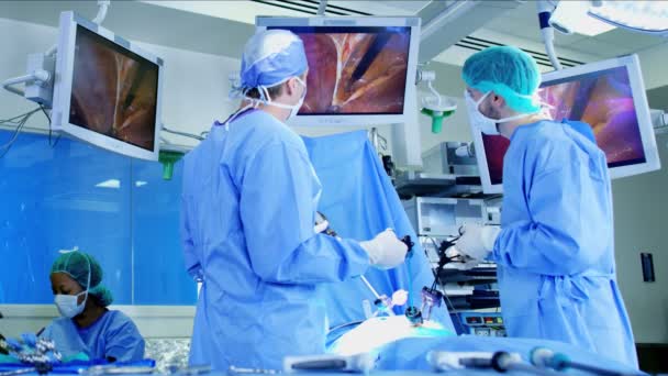 Operasi bedah Laparoskopi — Stok Video