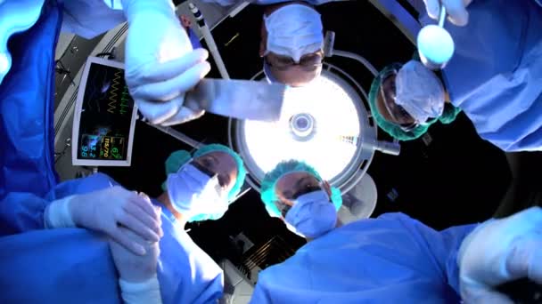 Treinamento da equipe hospitalar em cirurgia ortopédica — Vídeo de Stock