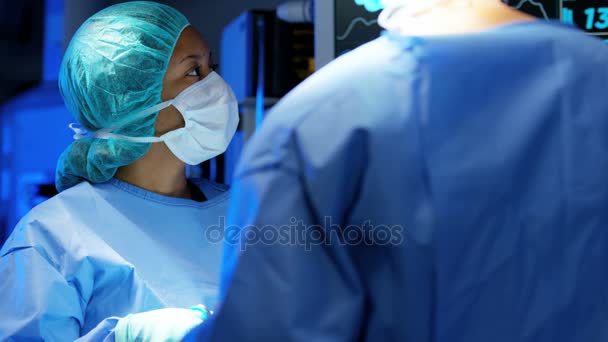 Gezondheidszorg opleiding laparoscopische bewerking — Stockvideo