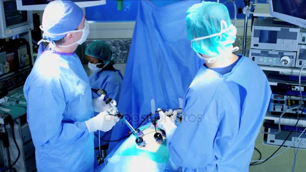 Laparoskopisk kirurgisk operation — Stockvideo