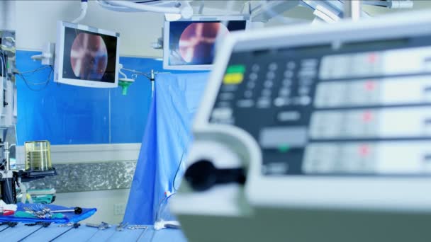 Kórház-Orvosi számítógép-monitor technológia — Stock videók