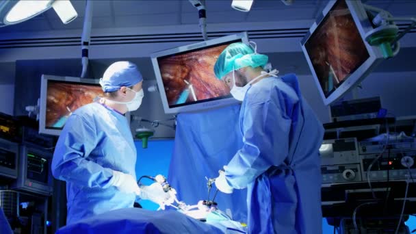 Laparoskopi ameliyat Hastanesi uzman ekip — Stok video