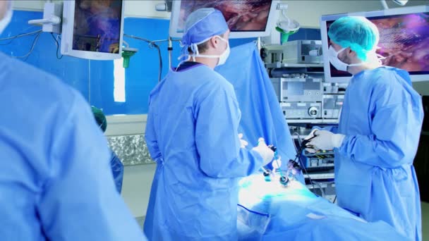 Medical  training theatre used by surgeons — Stock Video