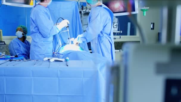 Szkolenie zespołu za pomocą endoskopii — Wideo stockowe