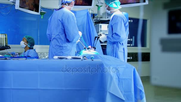 Laparoscopia intervento chirurgico — Video Stock